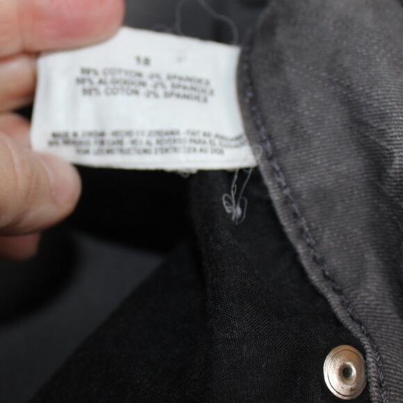 Bandolino "Samantha" Jeans Size 18 Gray Straight Leg - Picture 6 of 7